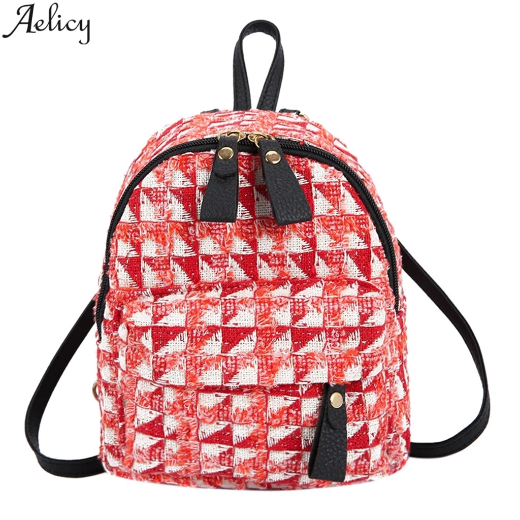 Сумка Aelicy Женская Повседневная модный однотонный простой холщовый ранец на