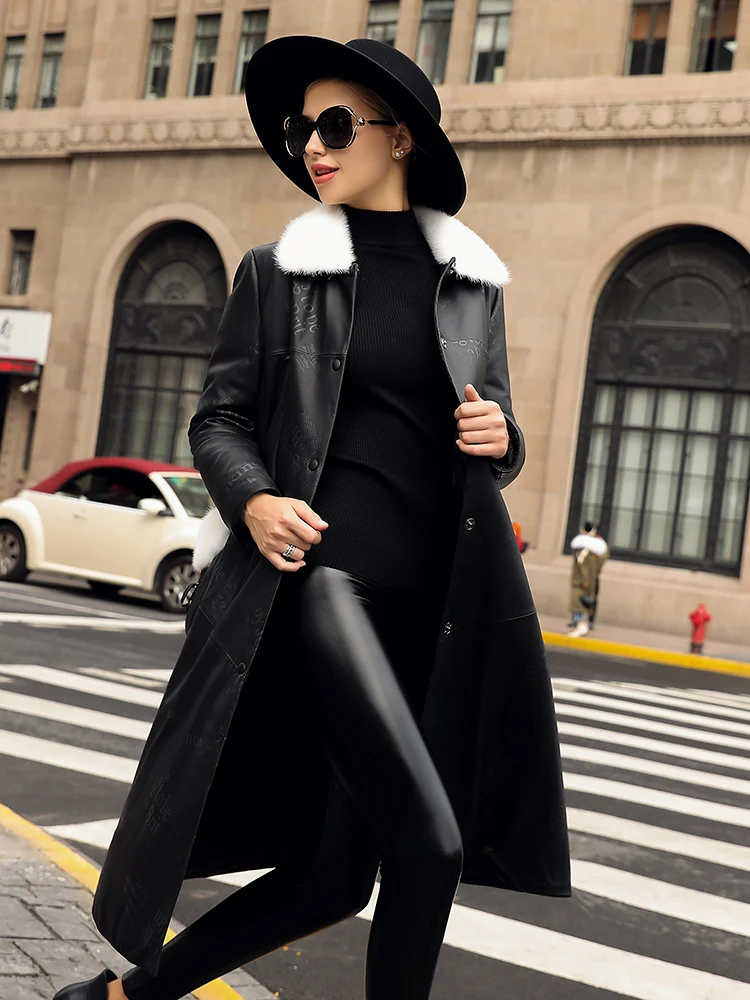 Женское пальто из 100% натуральной овчины зимняя куртка на утином пуху с