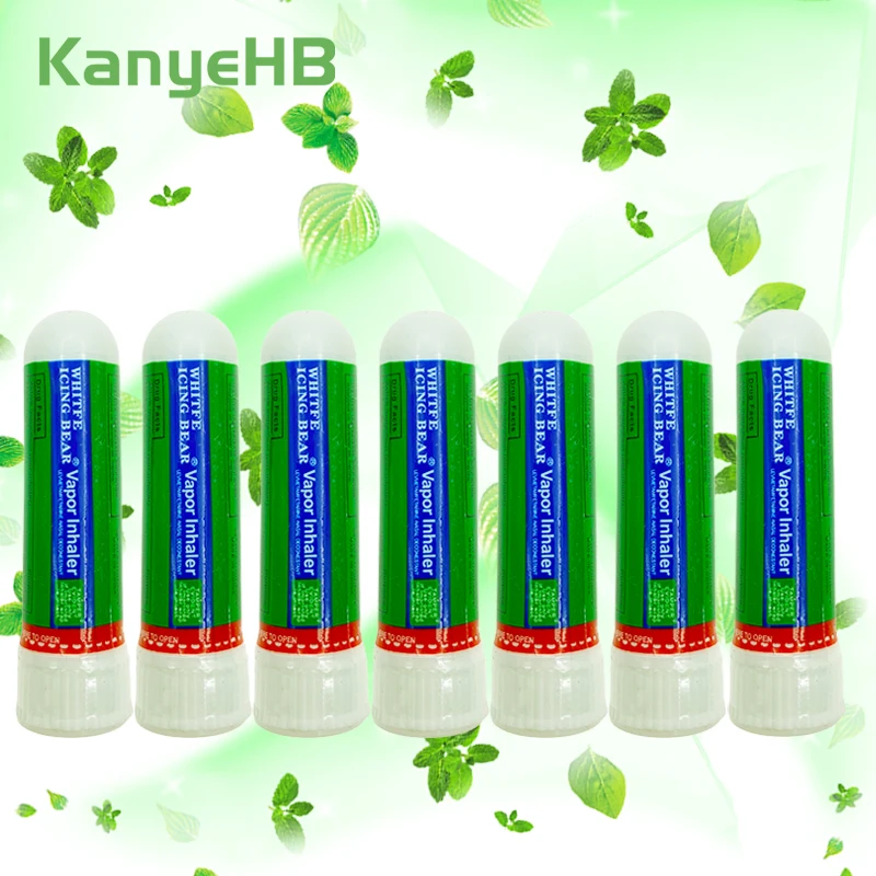 

7pcs Original Thailand Herbal Nasal Inhaler Nasal Essential Oils Rhinitis Mint Cream Nose Cold Cool Ointment Relieve Dizziness