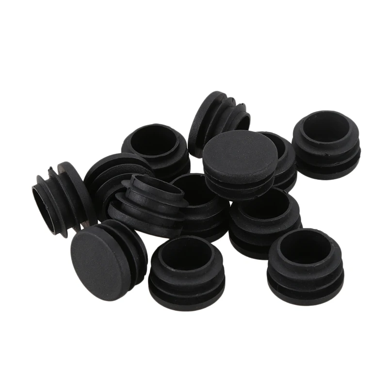

28Mm Dia Round Plastic Blanking End Cap Pipe Tubing Tube Insert 12 Pcs