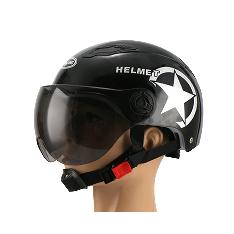 Мотоциклетный полушлем с солнцезащитным ремнем подходит для велосипеда горного