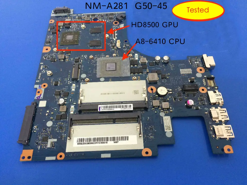 Натуральная NM-A281 основная карта для Lenovo G50-45 материнская плата с процессором AMD