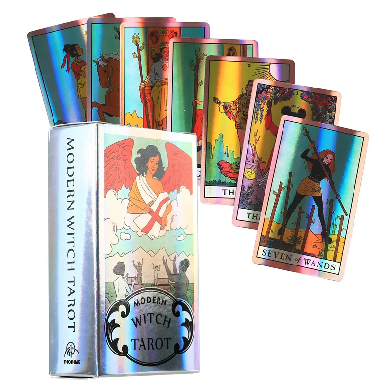 

Современные карты ведьмы Таро ораклы колода таинственное гадания Райдер Таро для женщин девочек настольная игра