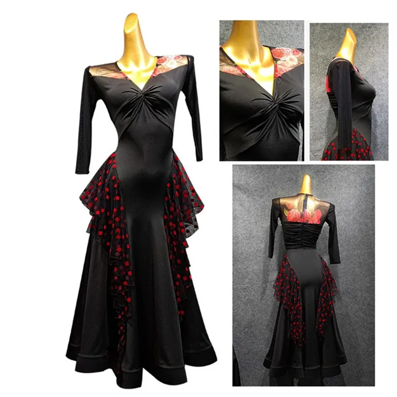 Женские платья для танцев стандартные бальных длинное платье вальса светящаяся