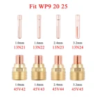 1,01,62,43,2 мм TIG маленькая Цанга корпус газовая линза 13N21 13N22 13N23 13N24 45V42 45V43 45V44 45V45 для горелки TIG WP9 20 25