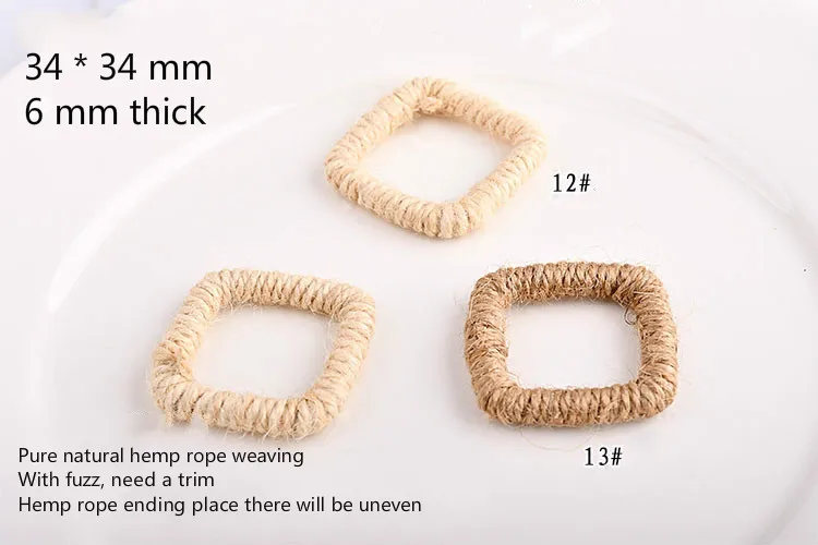 Аксессуары ручной работы в корейском ретро стиле креативные серьги из льняной