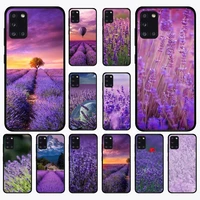 lavender flower pattern phone case for samsung a 51 30s 71 21s 10 70 31 52 12 30 40 32 11 20e 20s 01 02s 72 cover