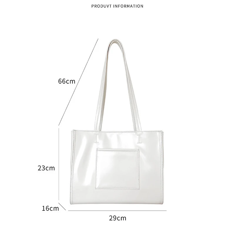 

YIFANGZHE Woman Fashion Shoulder Bag Luxury Brand Handbag Designer Ladies PU Leather Shopper Bags Solid Tote Large Capacity