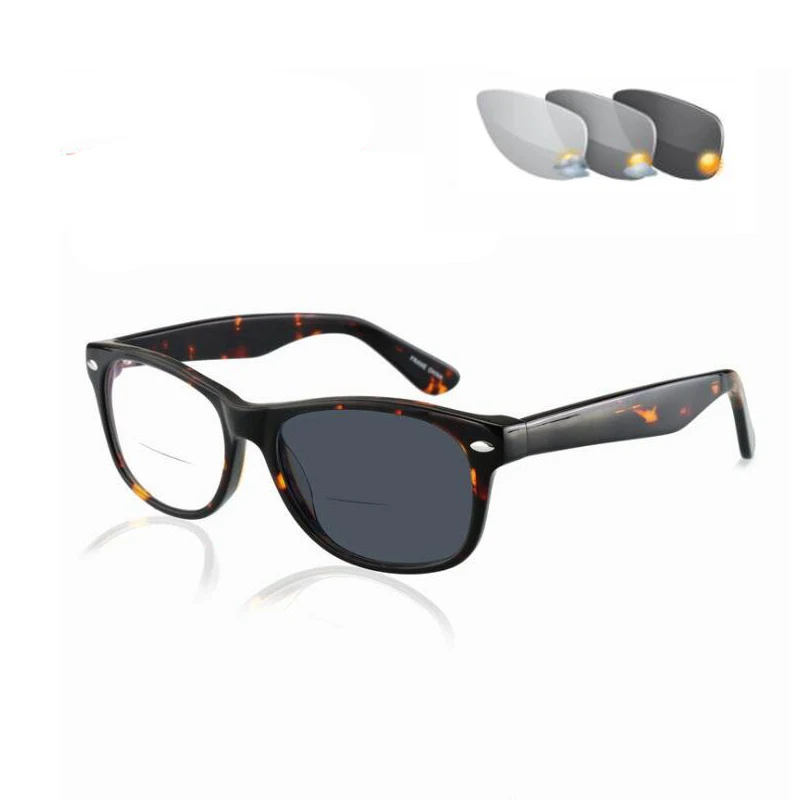 Фотохромные бифокальные очки WEARKAPER для чтения с ацетатной оправой