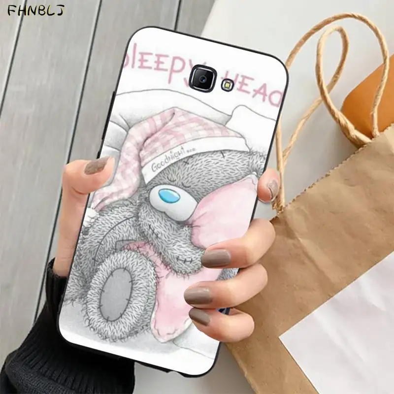 FHNBLJ милый плюшевый мишка ТПУ Мягкий силиконовый чехол для телефона Samsung J6 J7 J2 J5 prime
