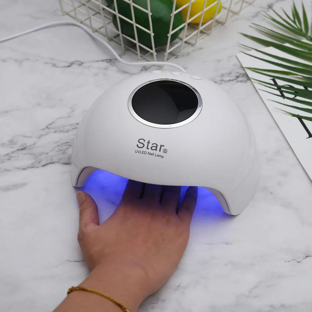 36W Nail Lamp Star6 White Pink Light Therapy Machine USB Led Dryer Induction Quick-drying Gel Art To | Красота и здоровье