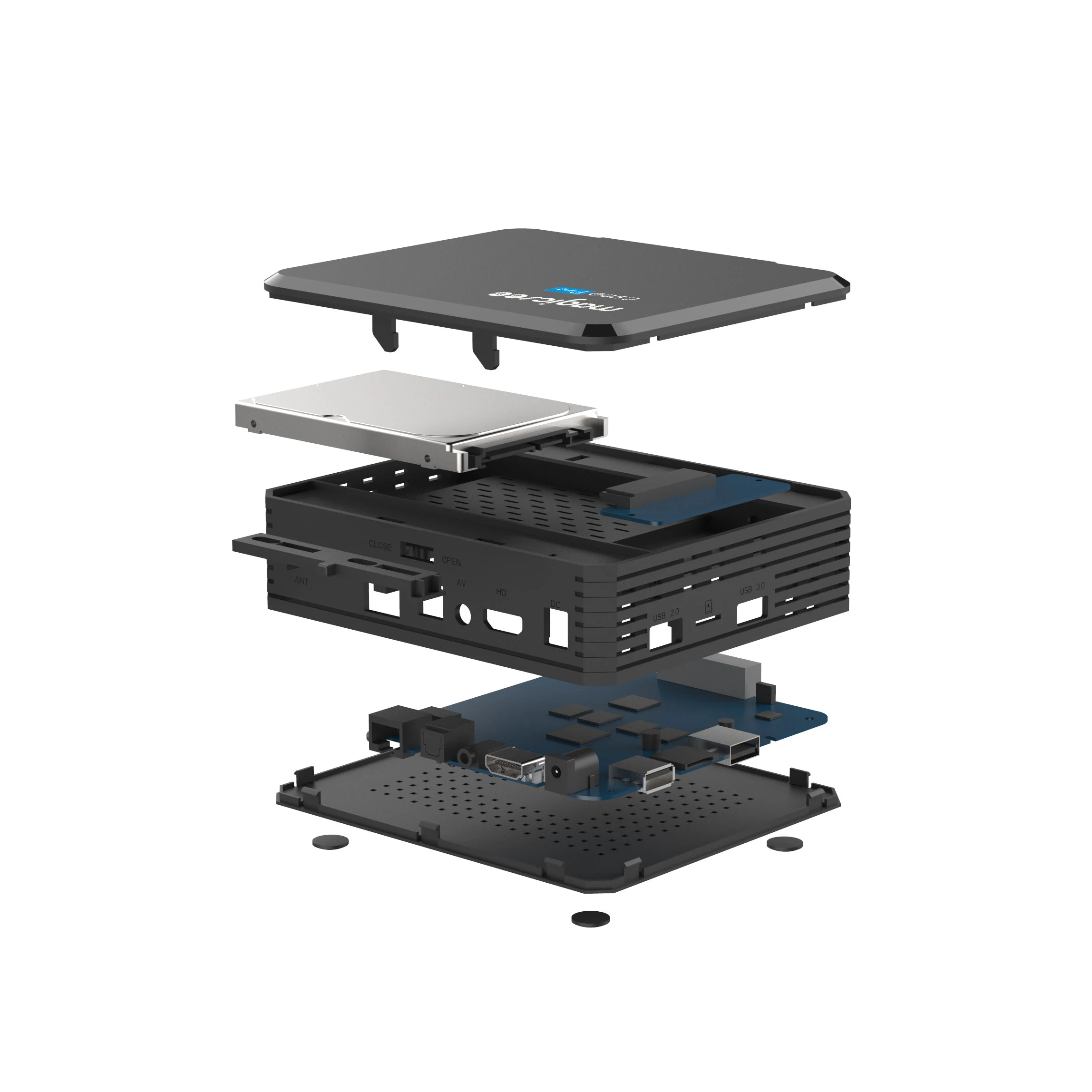 Magicsee c500 pro android tv box DVB S2X/S2 T2 Android 4k цифровой спутниковый ресивер s905x3 Tv Box VS Mecool K5