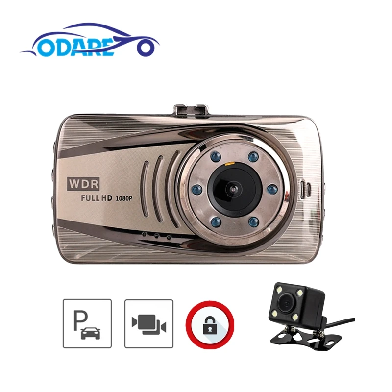 Ocare DVR видеорегистратор 3 0 дюймов с двойным объективом циклическая запись