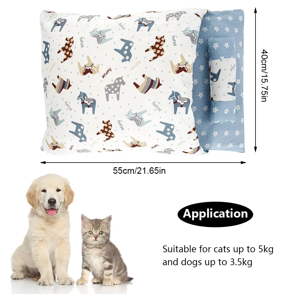 Моющиеся кошка Одеяло спальный мешок гнездо японский Стиль Животные диван