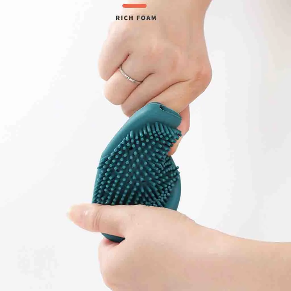 Быстро вспенивающаяся щетка для ванны мягкая силиконовая Массажная растирания