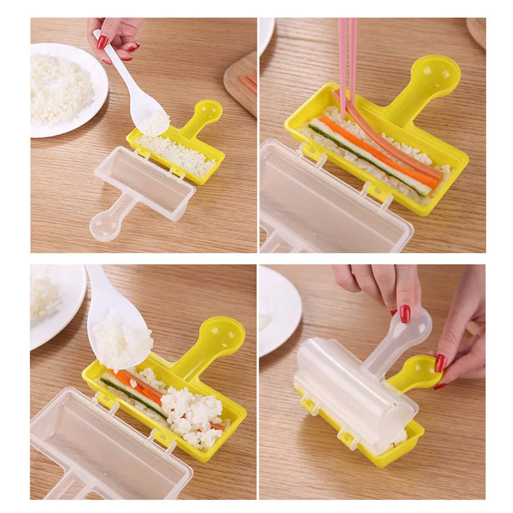 

Sushi Maker Molds with Spoon Shake Rice Ball Shape DIY Bento Tools Sushi Mold Mould