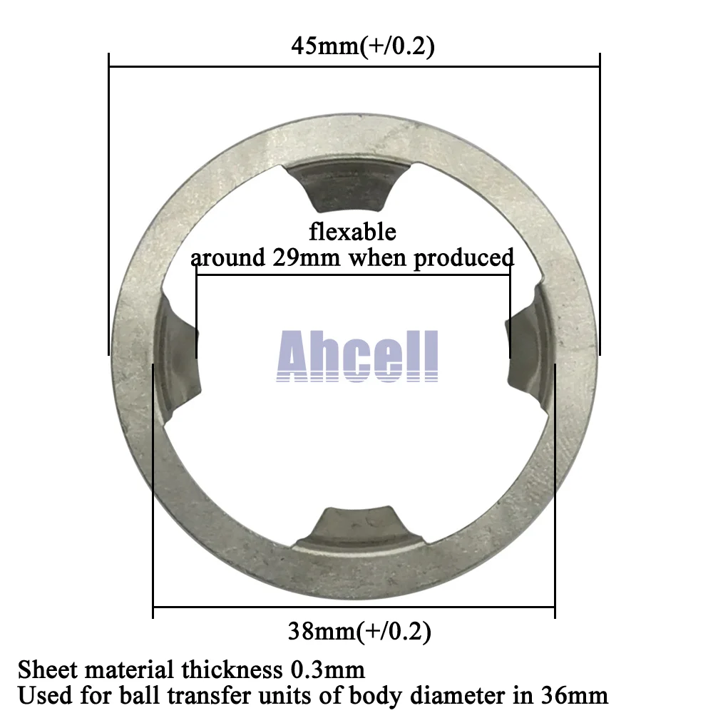 Зажимная клипса из нержавеющей стали 304 для шаровых трансферных единиц диаметр