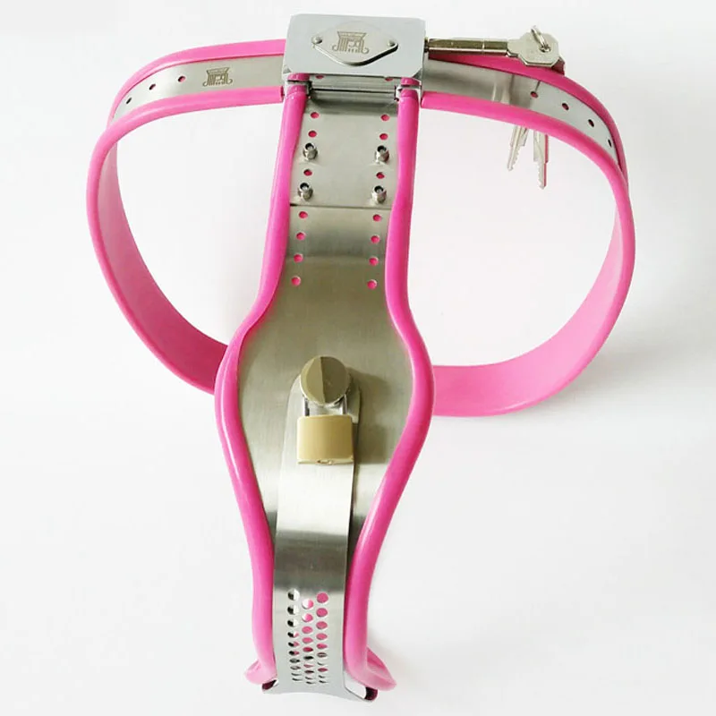 T Тип Нержавеющая сталь женский Chasitty и штаны с поясом-мазо Связывание