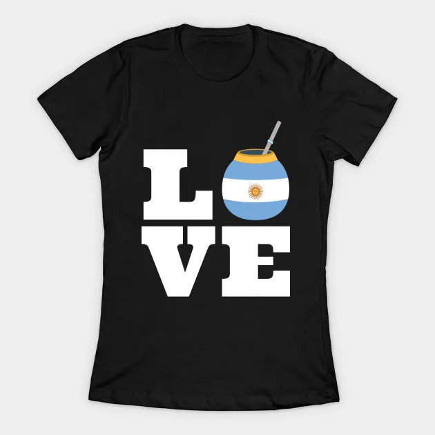 

Love Yerba Mate Argentina Flag Women's T-Shirt