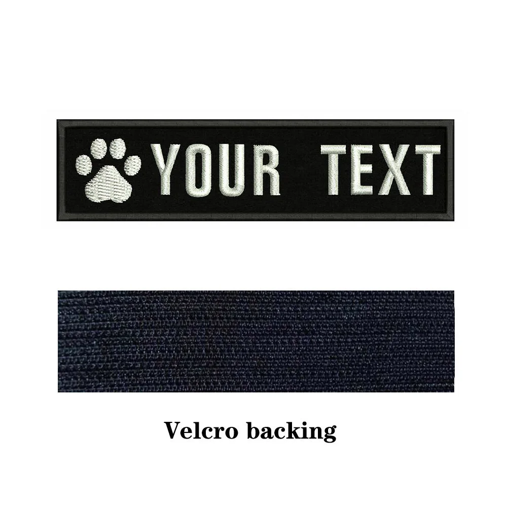 Нашивки на собаку 10x2 5 см с вышивкой и именем под заказ|Заплатки| |
