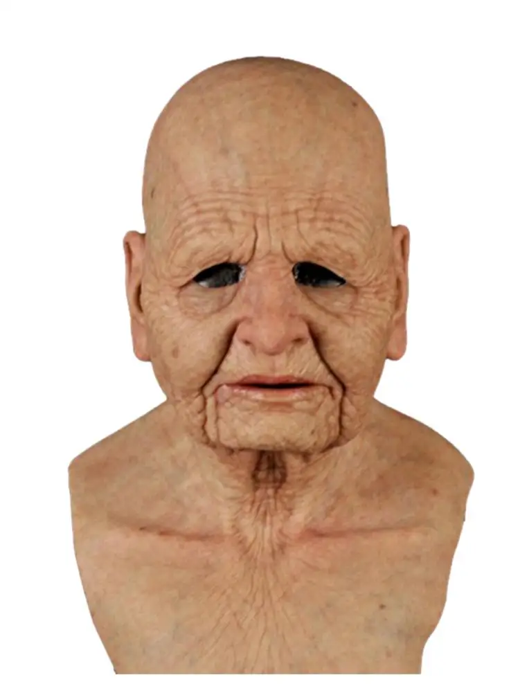 Вечерние Маски для лица на Хэллоуин головной убор пожилых мужчин маскарад