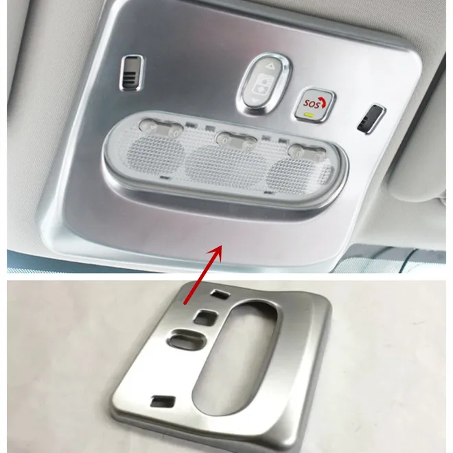 ABS пластик для автомобиля передний абажур чтения крышка планки авто аксессуары