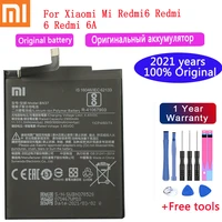 2021 years original battery bn37 3000 mah for xiaomi redmi 6 redmi6 redmi 6a high quality phone replacement batteriesfree tools