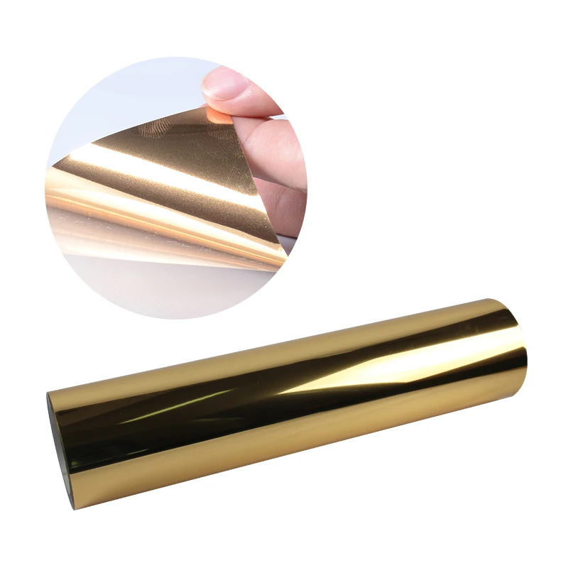Металлическая теплопередающая виниловая Золотая фольга Фольга для передачи