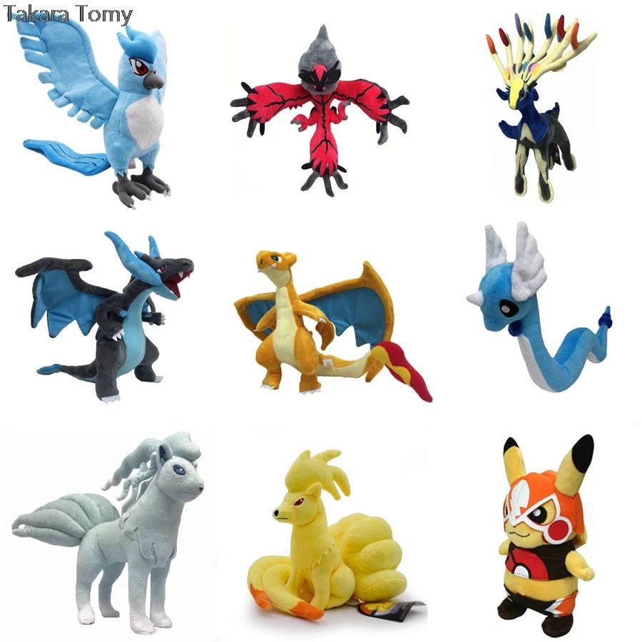 Takara Tomy аниме Charizard ninetals Articuno Pokemon плюшевые мягкие куклы игрушки подарки для детей |