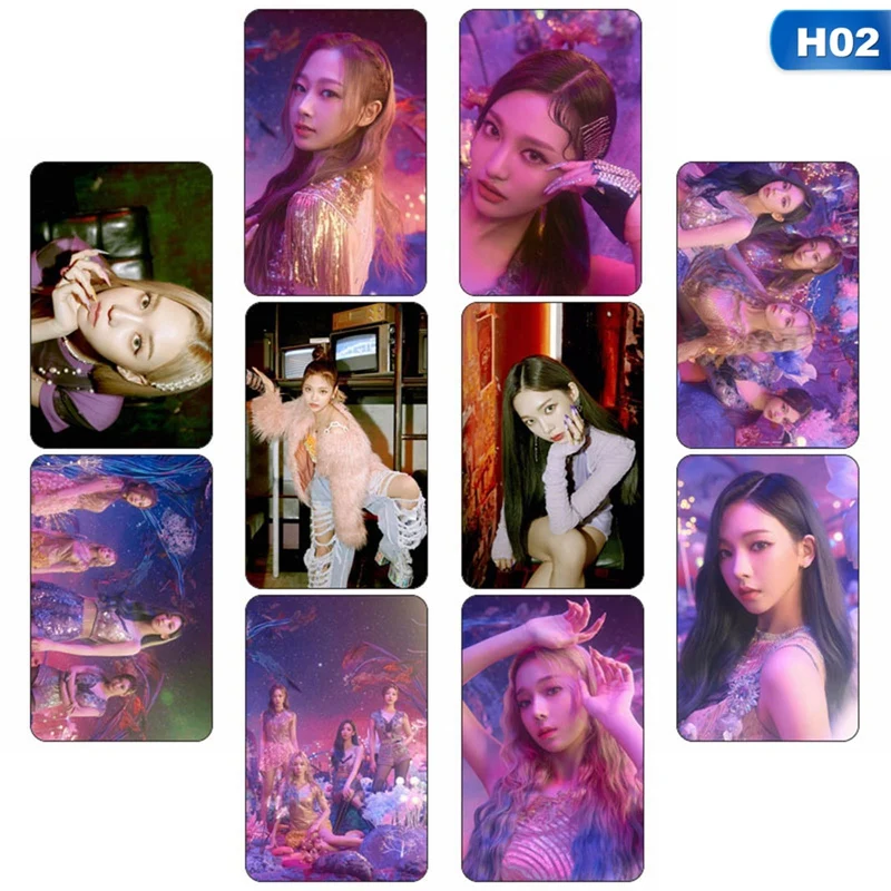 

10Pcs/Set Kpop AESPA Photocard Sticker Winter Credit Card Sticker Photograph Collective Cards