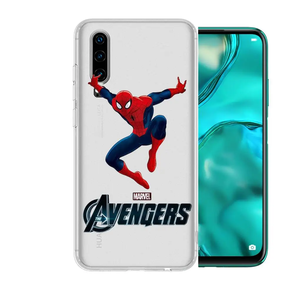 2021 чехол для телефона с супергероями из аниме Человек-паук Huawei p50 P40 P30 P20 P10 P9 P8 Lite E
