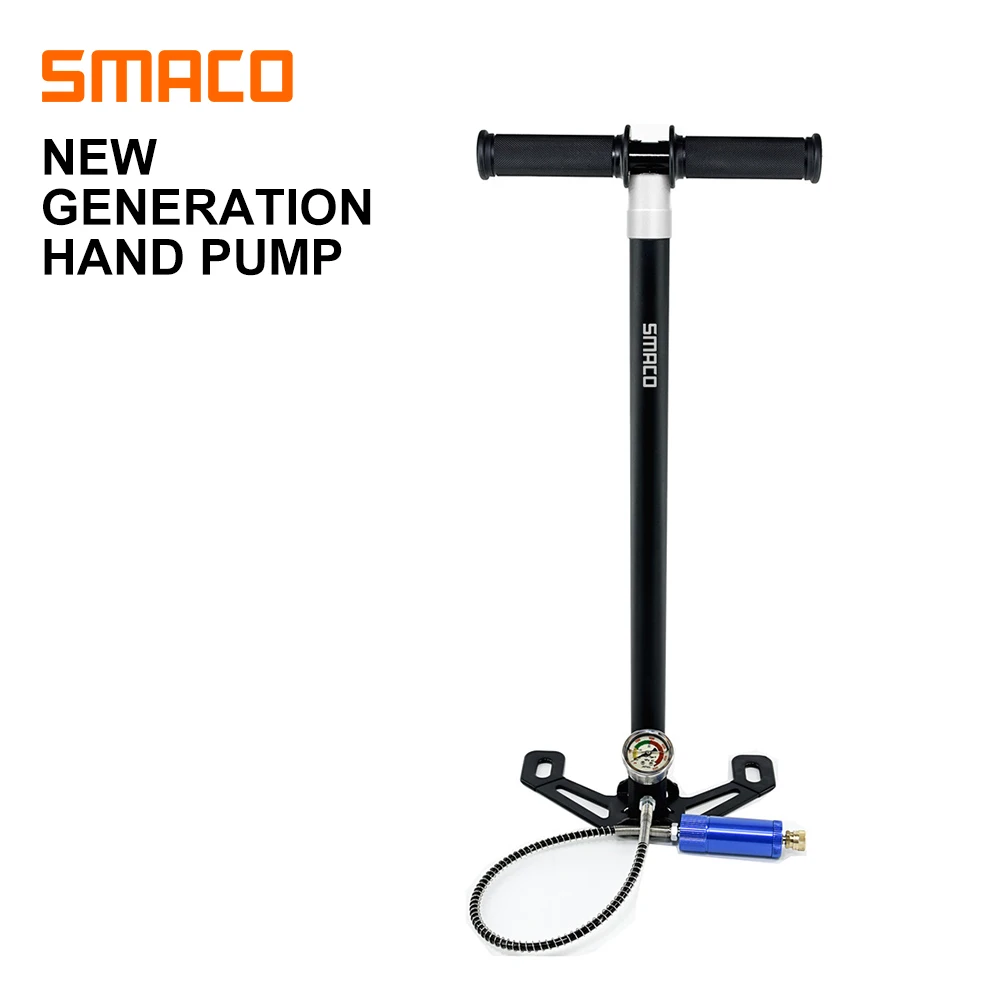 SMACO New Generation Diving Oxygen Cylinder Inflator High Pressure Hand  Pump Operated Air Pump  For Car Bicycle Air Compressor