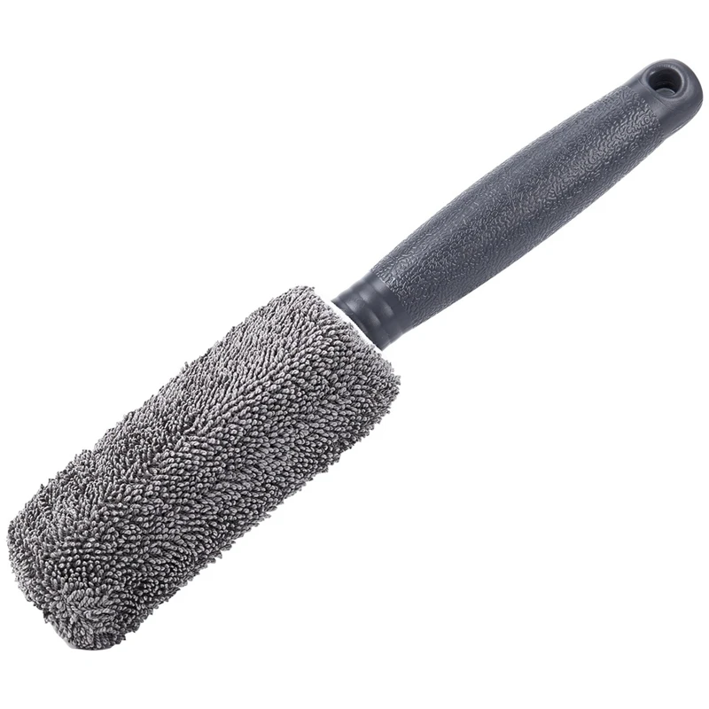 

Car Superfine Fiber Long Handle Tires Brush & Maximum Absorbancy Glove High Density Microfiber Premium Car Wash Mitt