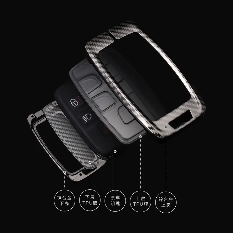 

Car key case for jaguar xf xj for land rover freelander 2 protection cover auto holder shell car-styling keychain accessories