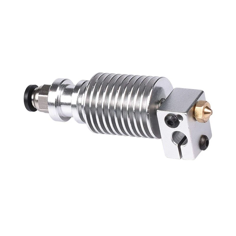 

3D Printer Accessories Full Metal V6 J Head Hotend Extruder Hotend 1.75mm Kit,Suitable for 3D Printer (12V) 0.4mm Nozzle