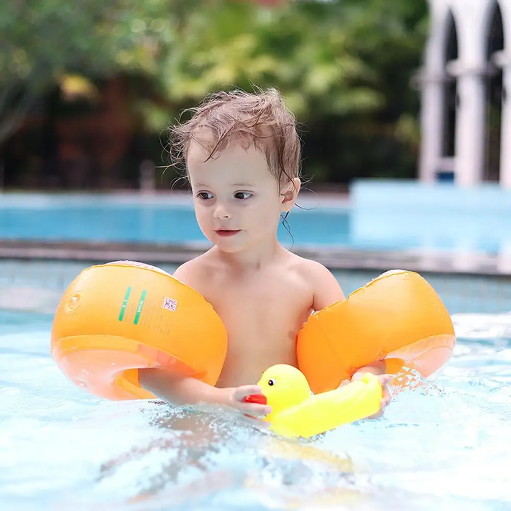 

Selfree Kids Swimming ring Float Bracelets Circle Air Inflatable Arm Pool Accessories Toy Arm Float Water Sleeves Orange 2021