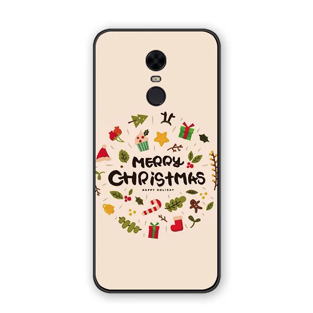 Мягкий чехол из ТПУ для Redmi Note 8 7 Pro K20 GO Y2 с рождественским оленем Sika для Xiaomi Redmi Примечание 5A 4 4X6 6A красный чехол с изображением Санта Клауса - Цвет: 6095