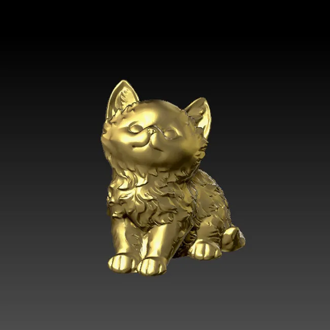 Cute Kitty Cat 3D model for cnc or printers in STL file format | Инструменты