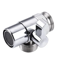 1pcs function switch copper water separator valve 3deci water dissociator adjustable shower split disc bathroom accessories