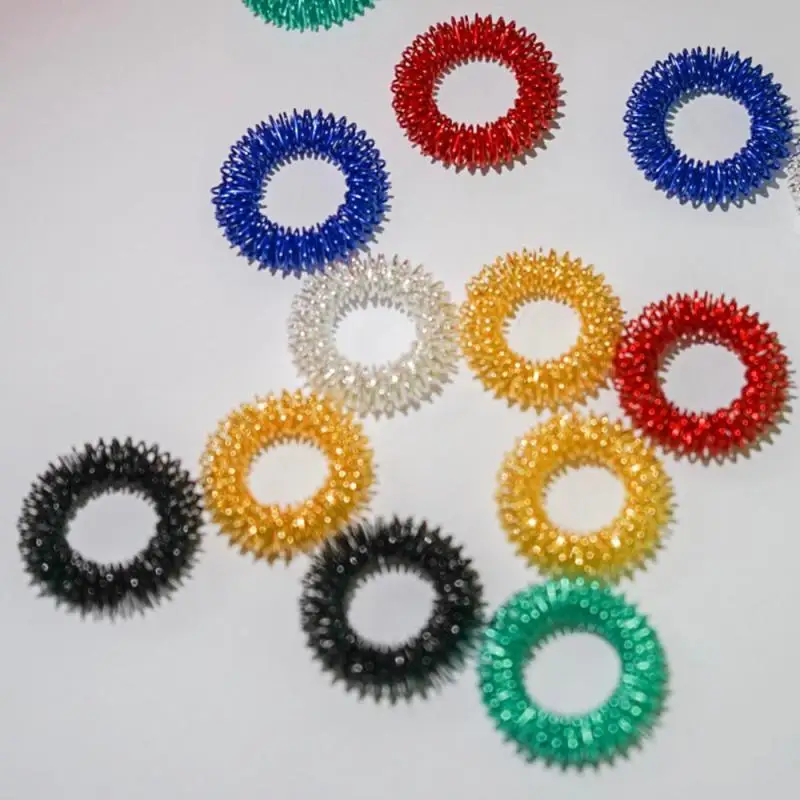 Рельефное Сенсорное кольцо для массажа пальцев рук массажер акупрессуры