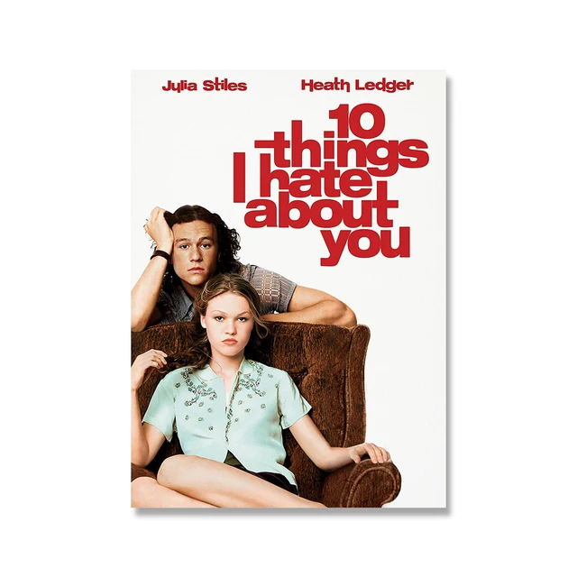 Ytslj 90 S Aesthetic for Room Poster 10 Things I Hate About You Poster Decorative Painting Canvas Wall Art Living Room Posters Bedroom Painting