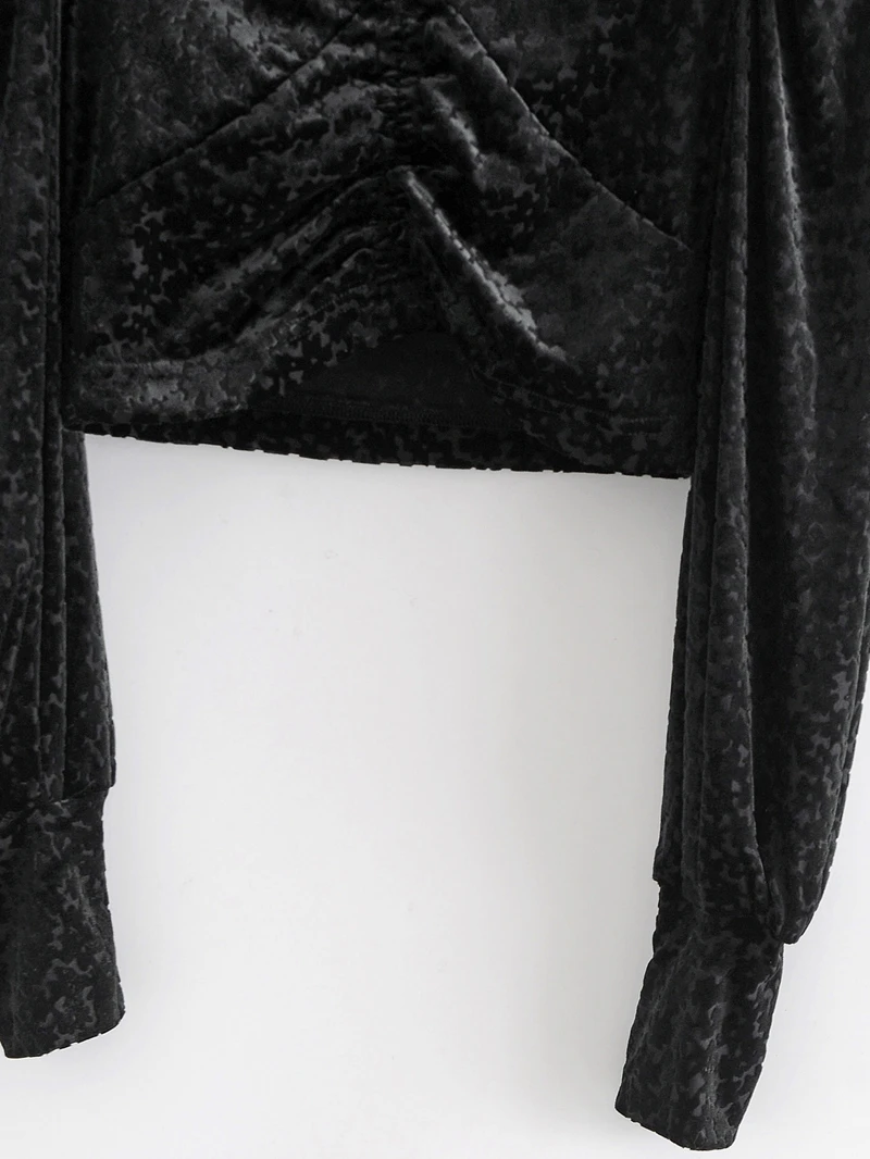 

2020 Free Inspirit New Arrival Women's high stree Style Top Matching V-neck Collar puff sleeves flannel spring/autumn sweater