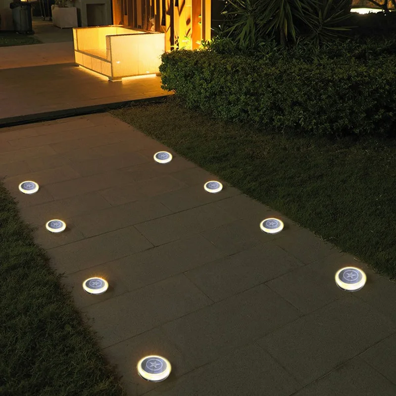 구매 LANDIVI 솔 라 잔디 빛 야외 잔디 마당 매장 된 태양 빛 방수 통로 바닥 지상 자리 램프 정원 장식