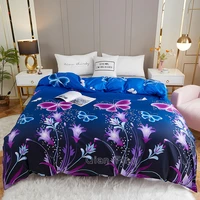 new product 1pc 100polyester pastoral style flowers colorful printed duvet cover