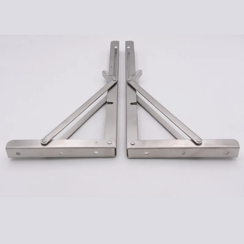 2 шт. 12 дюймов Настольный кронштейн из нержавеющей стали Настенный Складной Стол