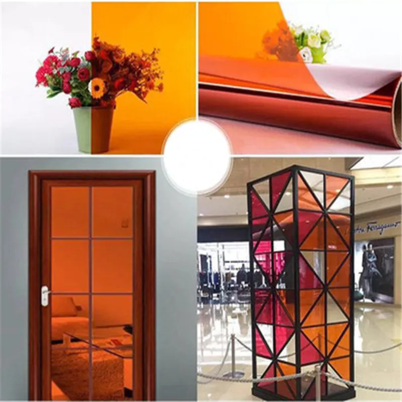 Самоклеящаяся цветная пленка для окон 55 х400 см стеклянная наклейка теплоизоляция