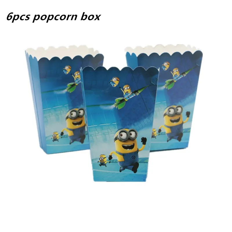 12 компл. Мультфильм Миньоны Гадкий бумажные обертки для кексов Топпер коробка