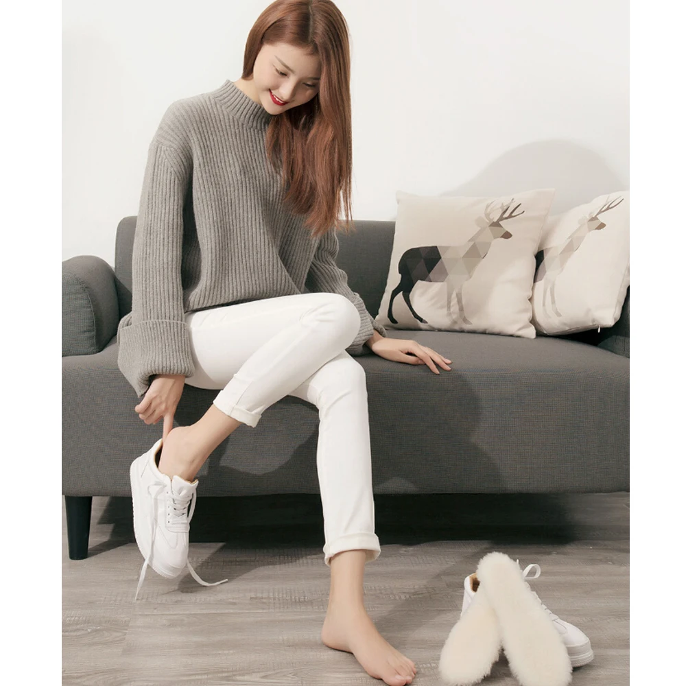 Ядро шаг Хвойная древесина стелька из шерсти для женщин и мужчин теплая зима |