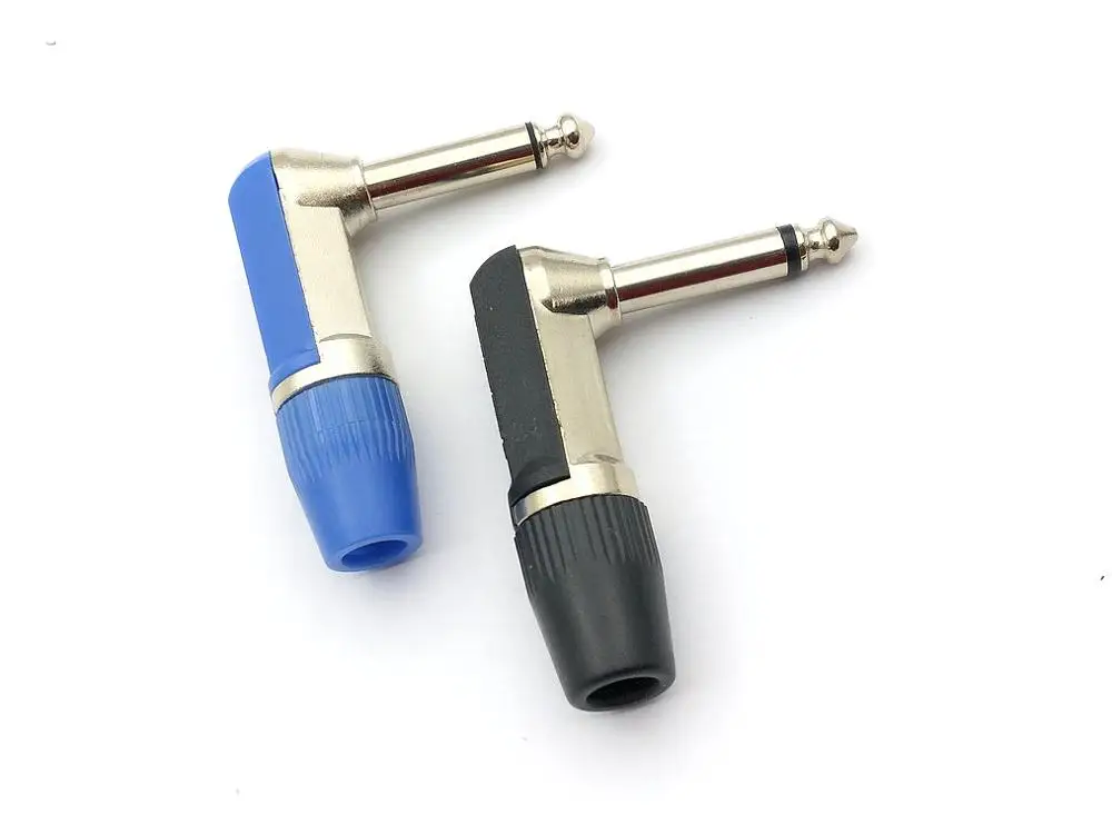 6 35 мм моно аудио штекер никелированный прямоугольный адаптер|Соединители| |