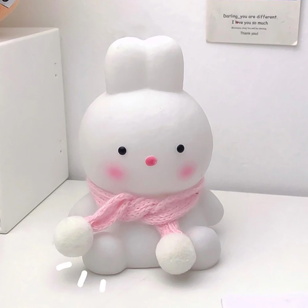 

Cute Rabbit Atmosphere LED Night Light Girl'S Heart Net Soft Warm Light Lamp Ornament Creative Gift Bedroom Lighting Supplies